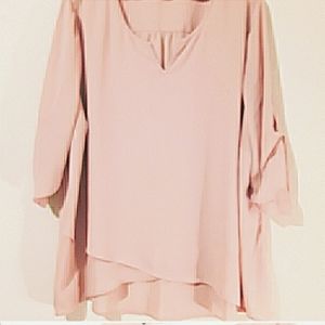 Pink Crepe Shirt
